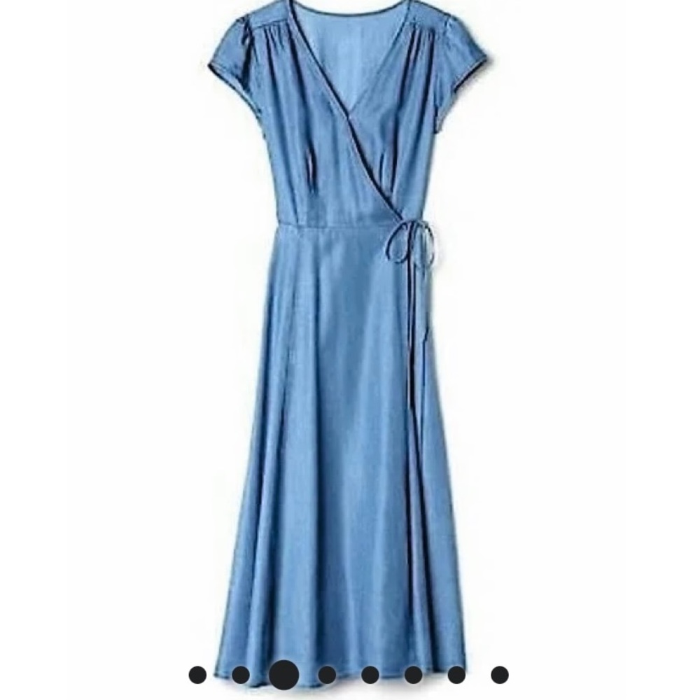 Gap denim wrap dress, XS